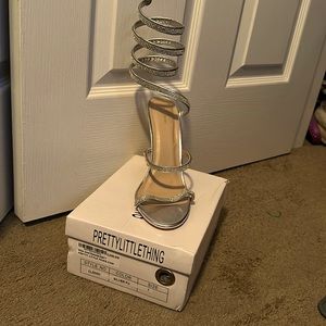 Silver Heels Size 7